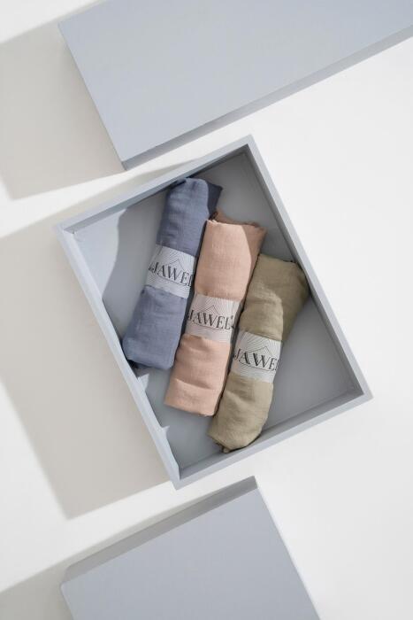 Kadın Konfor Şal Paketi(Soft Yeşil-Gri-Açık Bej) - Jawel