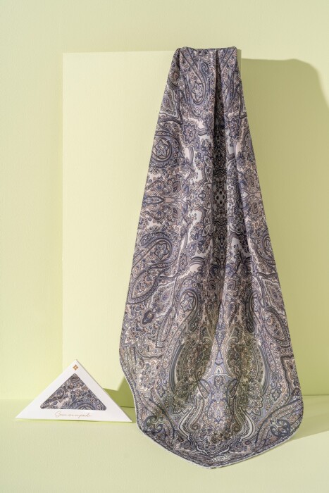 Kadın Spring Soft Barissa Eşarp GRİ İNDİGO - Jawel