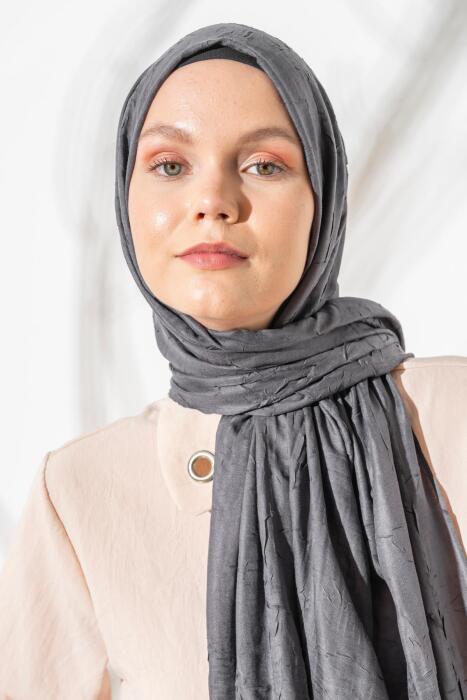 Kadın Bambu Şal ANTRASİT GRİ - Jawel