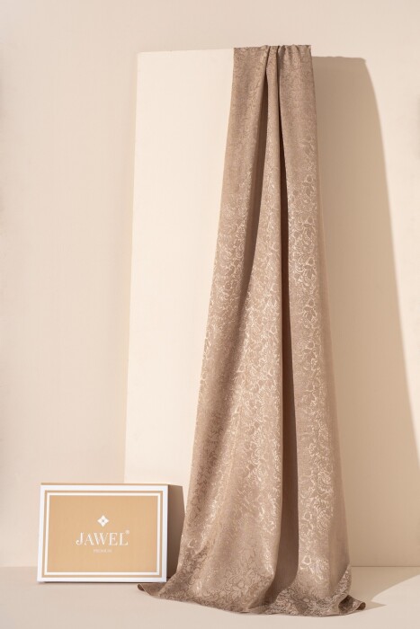 Kadın Rhiza Modal Floş Şal SÜTLÜ KAHVE - Jawel