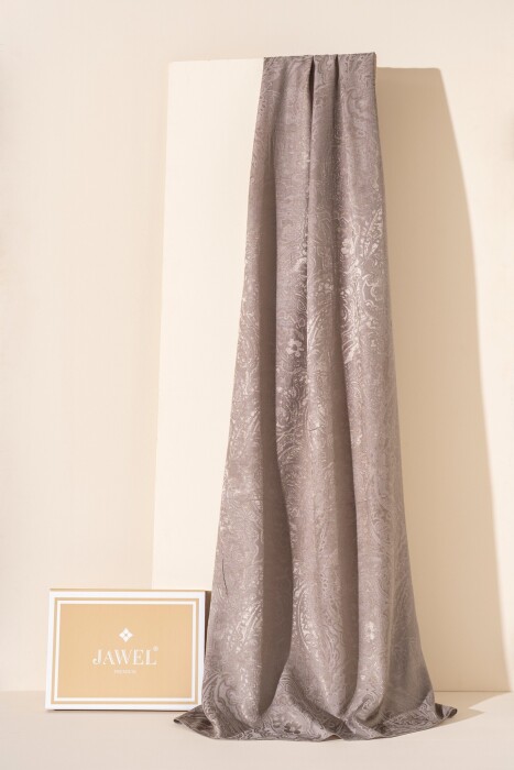 Kadın Karelya Modal Floş Şal KOYU VİZON - Jawel