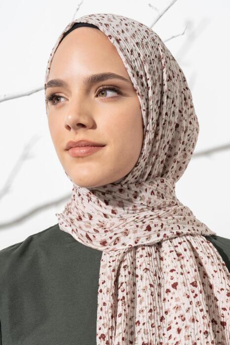 Kadın Ütü İstemeyen Çakıl Desen Bürümcük Şal 190*80 Cm TAŞ - Jawel