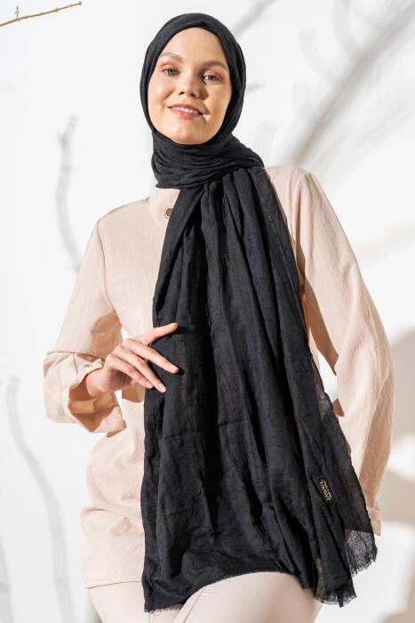 Kadın Bambu Şal SİYAH - Jawel