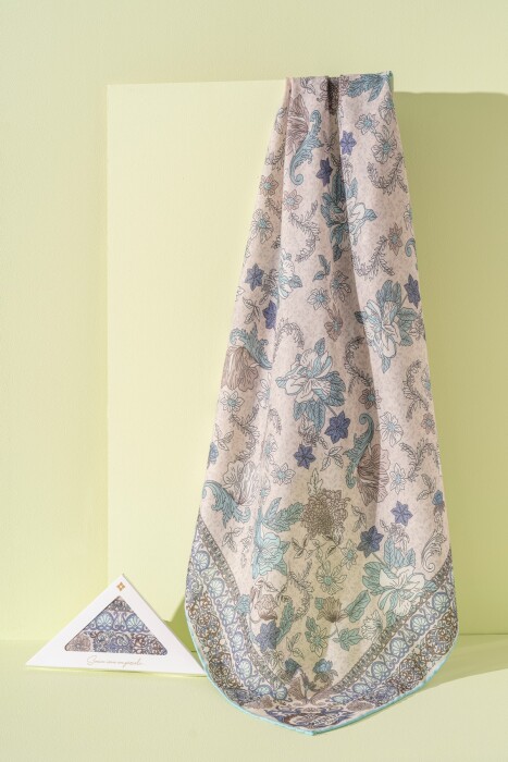 Kadın Spring Soft Misya Eşarp TURKUAZ - Jawel