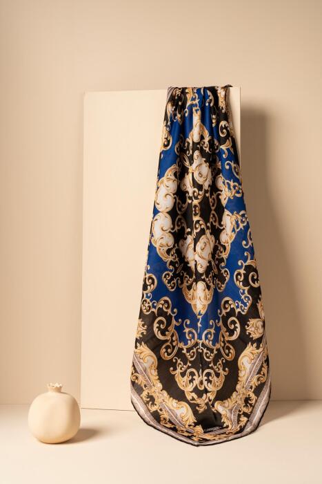 Kadın Soft Eşarp Lesmira İNDİGO - Jawel