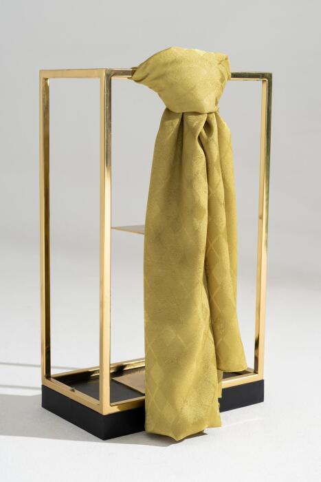 Kadın Tesettür Karışımlı Jakarlı Şal YAĞ YEŞİLİ - Jawel