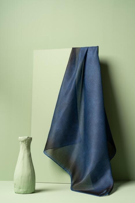 Kadın Parlak Eşarp LACİVERT - Jawel