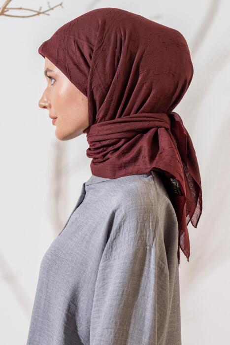 Kadın Bambu Eşarp BORDO - Jawel