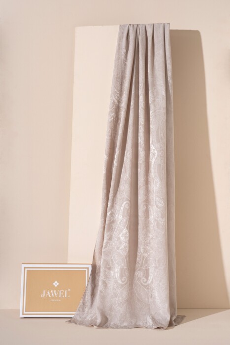 Kadın Pirsus Modal Floş Şal KREM - Jawel