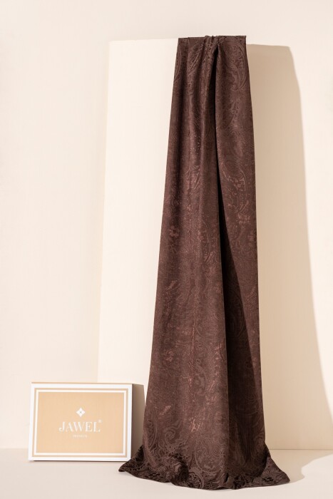 Kadın Karelya Modal Floş Şal KAHVE - Jawel