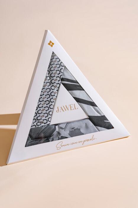 Kadın Soft Eşarp Paketi (Açık Gri -Koyu Gri -Zebra Gri) - Jawel