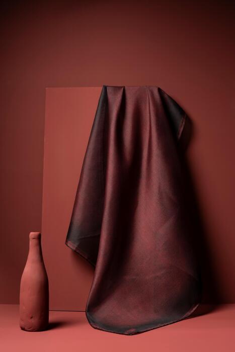 Kadın Parlak Eşarp BORDO - Jawel