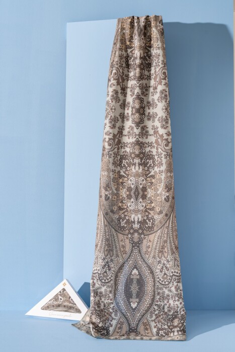 Kadın Etnik Desen Soft Alinda Şal AÇIK HAKİ - Jawel