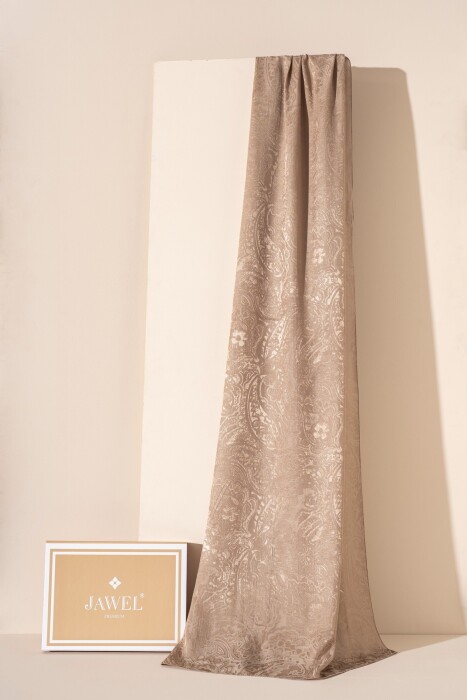 Kadın Karelya Modal Floş Şal SÜTLÜ KAHVE - Jawel