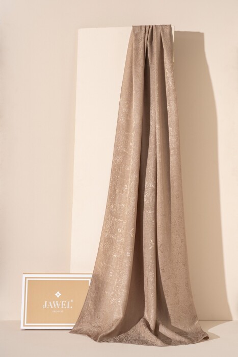 Kadın Libissa Modal Floş Şal SÜTLÜ KAHVE - Jawel