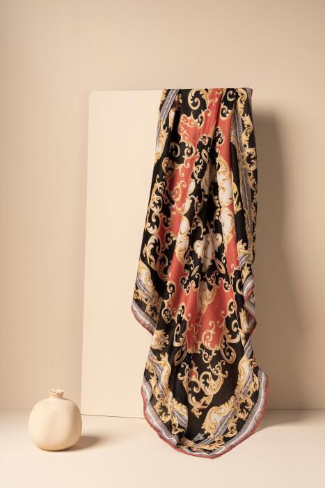 Kadın Soft Eşarp Lesmira TURUNCU - Jawel