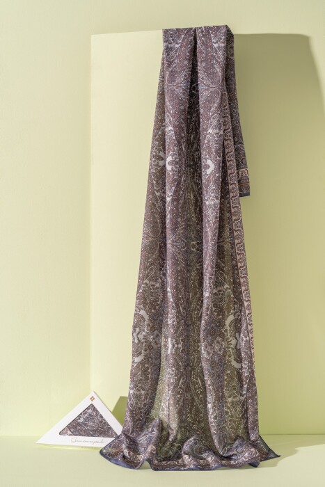 Kadın Etnik Desen Soft Nysa Şal MOR - Jawel