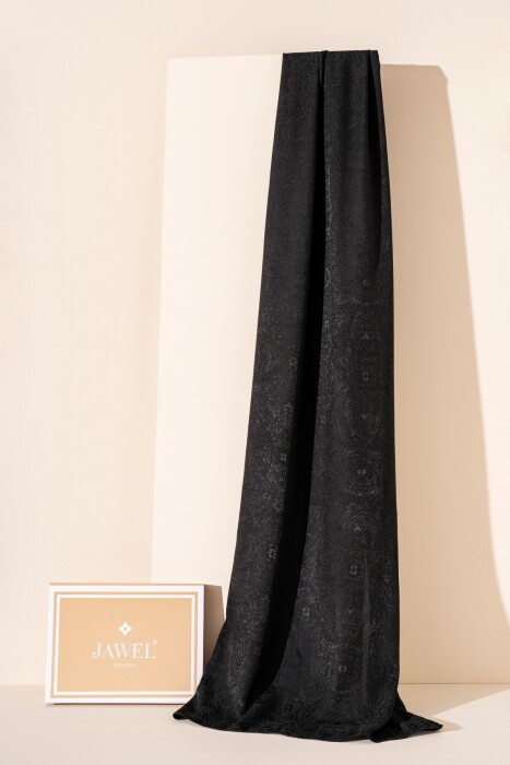 Kadın Libissa Modal Floş Şal SİYAH - Jawel