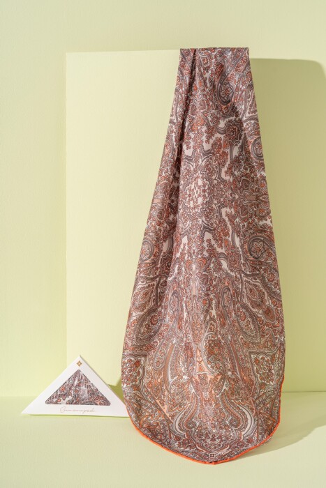 Kadın Spring Soft Barissa Eşarp TURUNUCU - Jawel