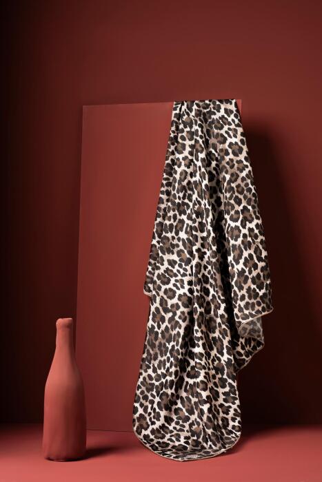 Kadın Leoparlı Soft Eşarp AÇIK HAKİ - Jawel