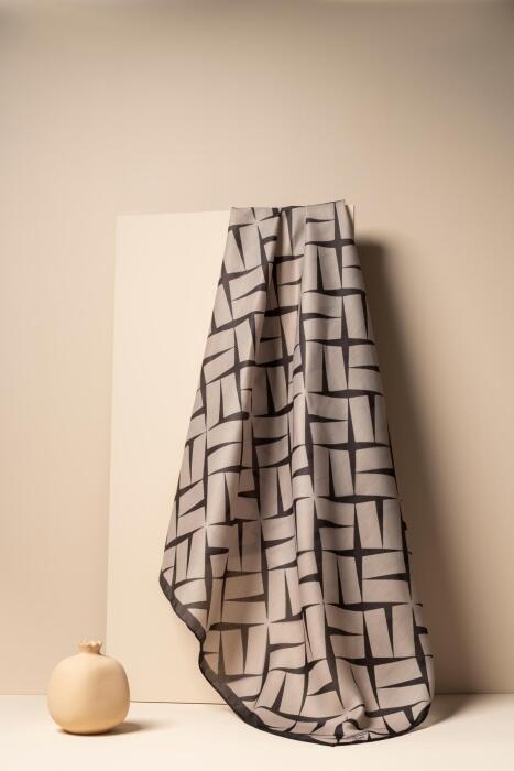 Kadın Tesettür Digital Desen 3 Soft Eşarp SOFT YEŞİL - Jawel