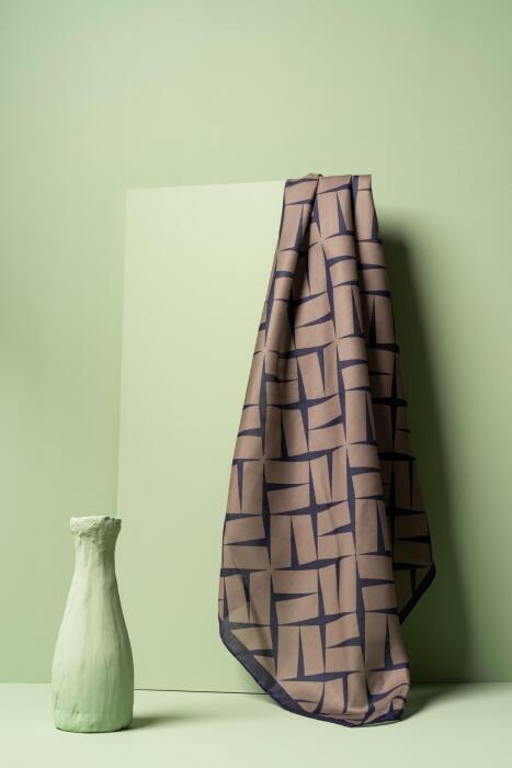 Kadın Tesettür Digital Desen 3 Soft Eşarp HAKİ - Jawel