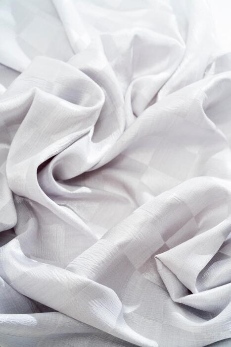 Kadın Dama Desenli Tesettür Jakarlı Şal 185x70 Cm GÜMÜŞ GRİ - Jawel