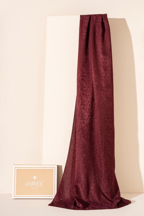 Kadın Rhiza Modal Floş Şal BORDO - Jawel
