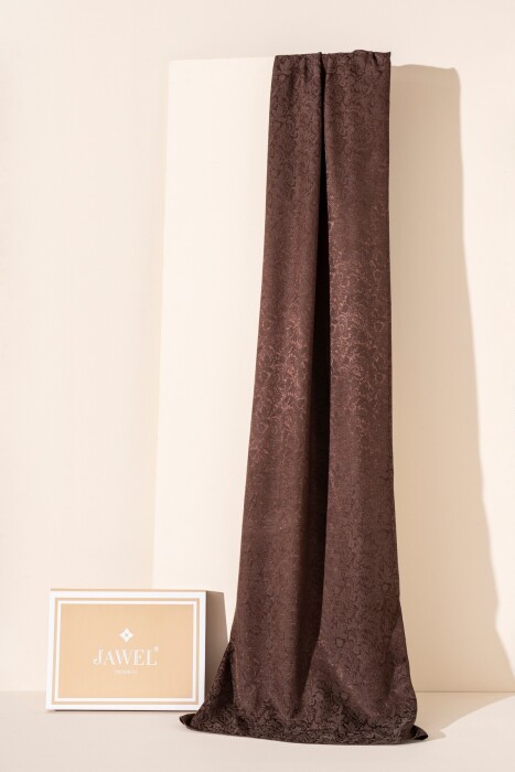 Kadın Rhiza Modal Floş Şal KAHVE - Jawel
