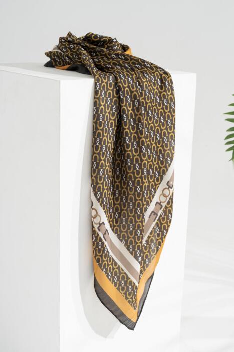 Kadın Tesettür Digital Desen 1 Soft Eşarp HARDAL - Jawel