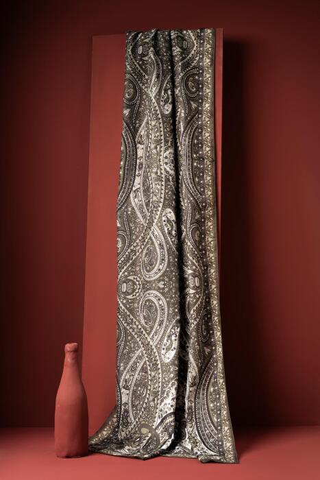 Kadın Etnik Desen Soft Şal Prusa 152.04.0003 HAKİ - Jawel