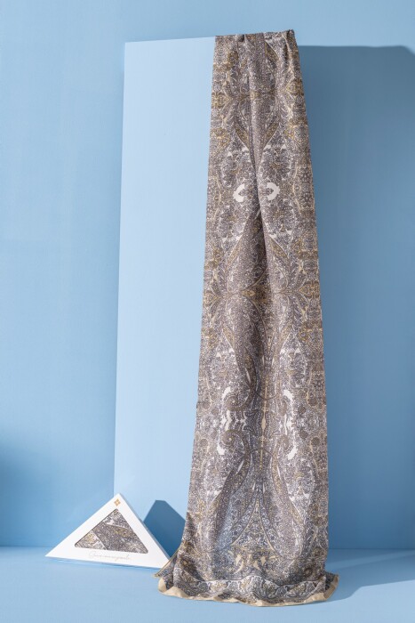 Kadın Etnik Desen Soft Nysa Şal SARI - Jawel