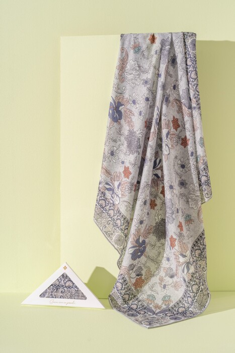 Kadın Spring Soft Misya Eşarp GRİ İNDİGO - Jawel