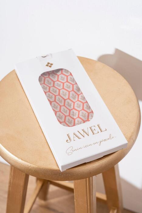 Kadın Lale Desen Soft Eşarp TURUNCU 