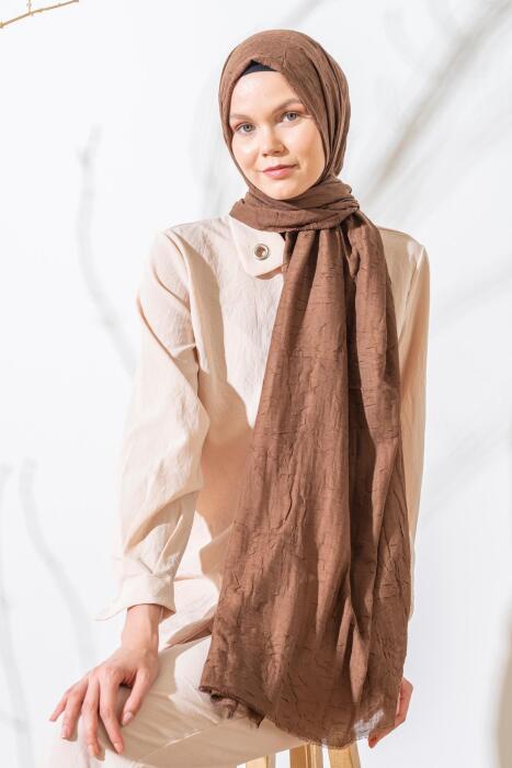 Kadın Bambu Şal KAHVE - Jawel