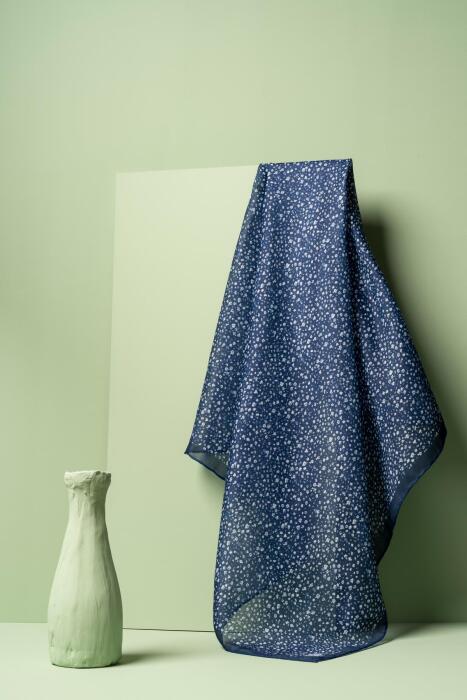 Kadın Çakıl Desen Soft Eşarp LACİVERT - Jawel