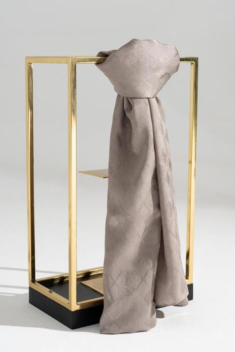 Kadın Tesettür Karışımlı Jakarlı Şal AÇIK VİZON 