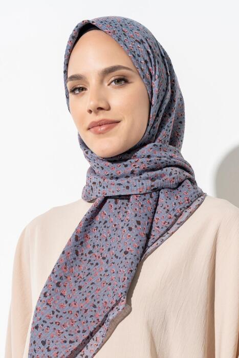 Kadın Tesettür Kırışmaz Bürümcük Eşarp FÜME-PEMBE 