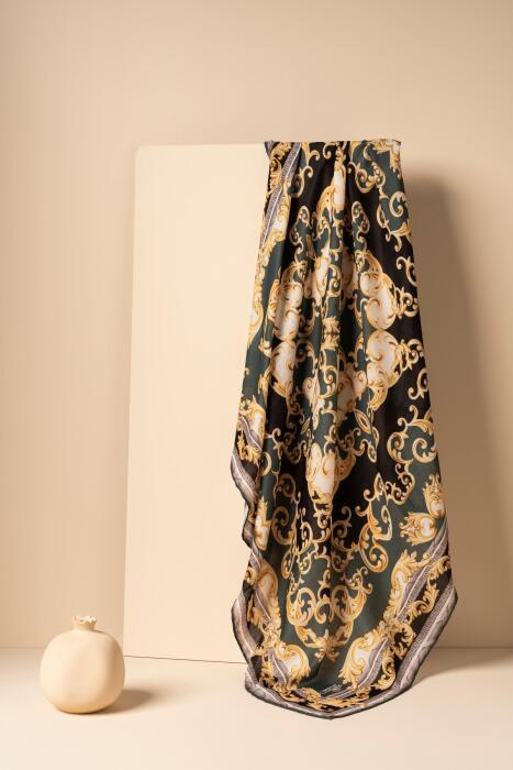 Kadın Soft Eşarp Lesmira PETROL YEŞİLİ - Jawel