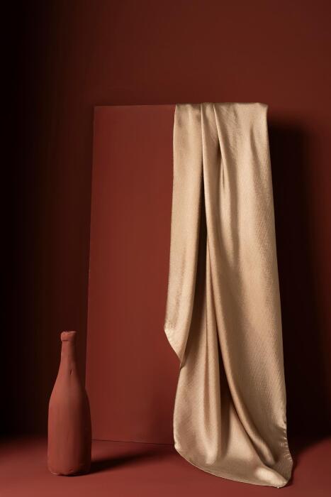 Kadın Abiyelik Parlak Janjan Eşarp BEJ - Jawel