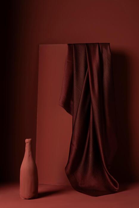 Kadın Abiyelik Parlak Janjan Eşarp BORDO - Jawel