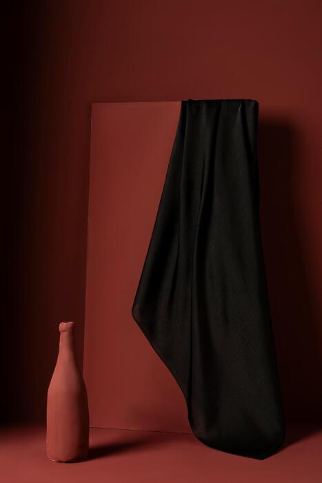 Kadın Abiyelik Parlak Janjan Eşarp SİYAH - Jawel