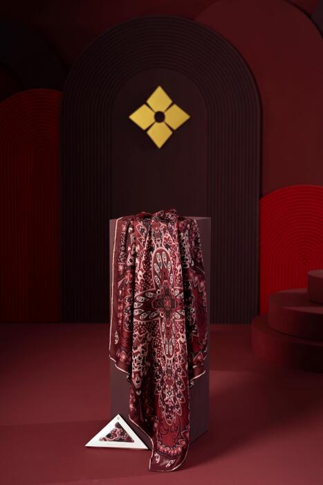 Kadın Capua Soft Eşarp Bordo - Jawel