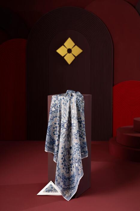 Kadın Capua Soft Eşarp İndigo - Jawel