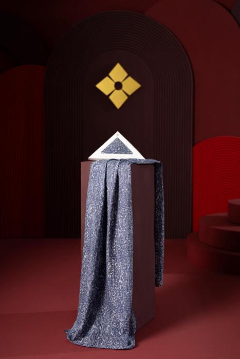 Kadın Tyana Müslin Şal İndigo - Jawel