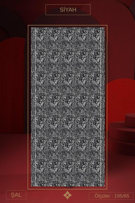 Kadın Tyana Müslin Şal Siyah - Jawel