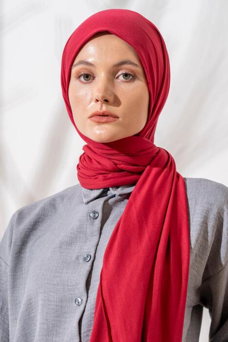 Kadın Tesettür Terletme Yapmayan İç Göstermez Penye Şal FUŞYA 