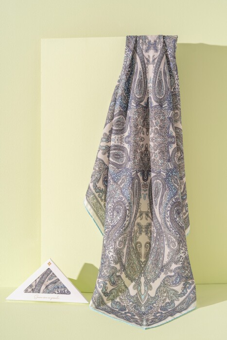 Kadın Spring Soft Carissa Eşarp TURKUAZ - Jawel