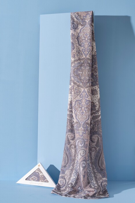 Kadın Etnik Desen Soft Tlos Şal LİLA - Jawel