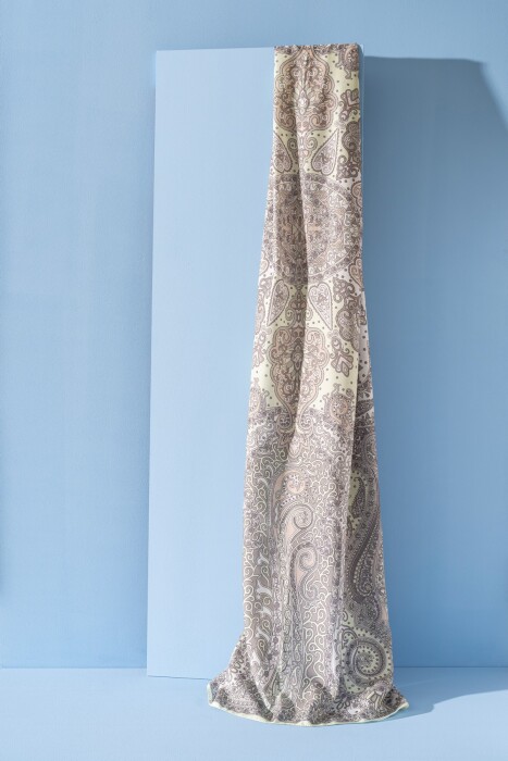 Kadın Etnik Desen Soft Tlos Şal LİME - Jawel